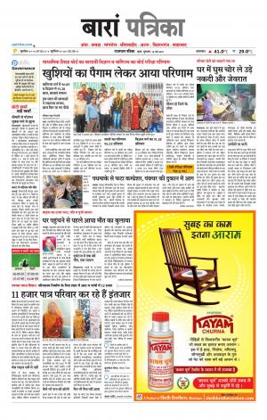 Baran Raj. Patrika Epaper