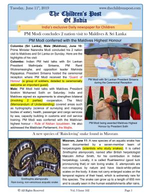 PM Modi's 2 Nation visit concludes and Artemis - Moon 2024 Mission