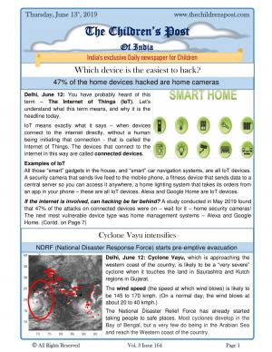 The Children's Post, 13th June,2019