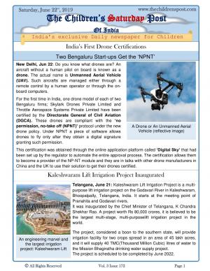 The Children's Post, 22nd June, 2019