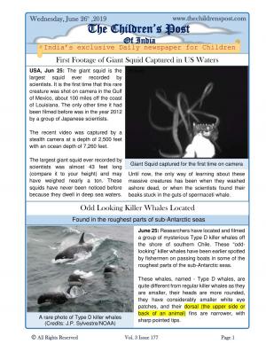 The Children's Post, June 26th, 2019