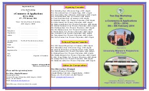 AMU to Organize a 2 day National Workshop on E-Commerce and Applications 