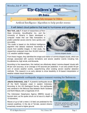 The Children's Post, 8th July 2019