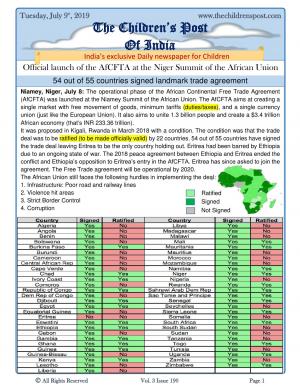 The Children's Post 9th July 2019