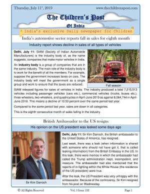 The Children's Post, 11th July, 2019