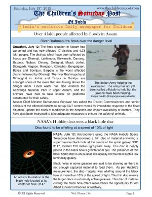 The Children's Post, 13th July, 2019