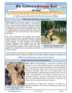 The Children's Post, 20 th July, 2019