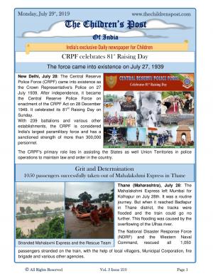 The Children's Post, 29th July 2019