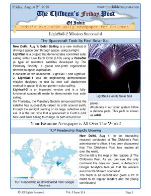 The Children's Post, 2nd August, 2019