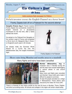 The Children's Post, 5th Aug, 2019