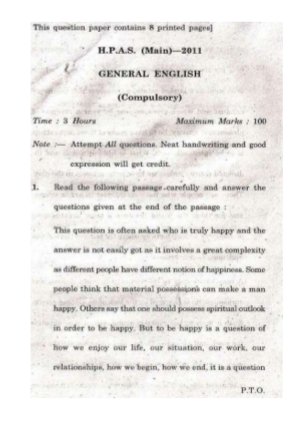 General English (Compulsory) 12-2013