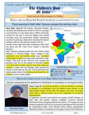 The Children's Post, 20th August, 2019