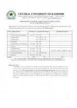 Central University of Kashmir Notified Recruitment for 28 Teaching Vacancies 2014