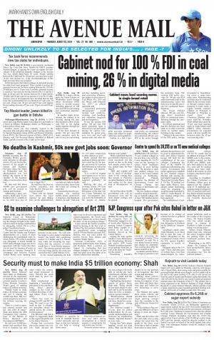 The Avenue Mail, August 29th, 2019