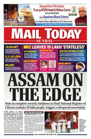 Mail Today Issue, September 1, 2019