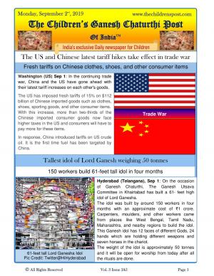 The Children's Post, 2nd September, 2019