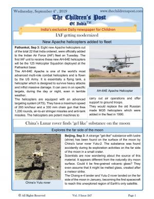 The Children's Post, 4th September, 2019