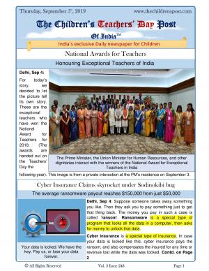 The Children's Post, 5th September 2019