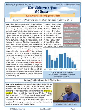 The Children's Post, 10th Sep, 2019