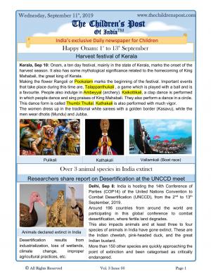 The Children's Post, 11th September, 2019