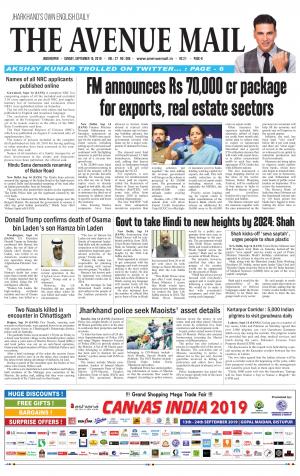 The Avenue Mail, September 15th, 2019