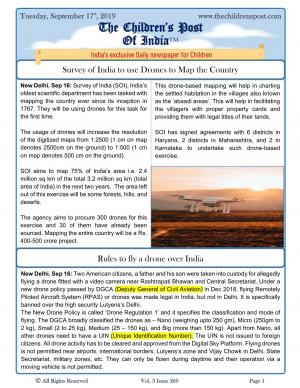 The Children's Post, 17th September, 2019