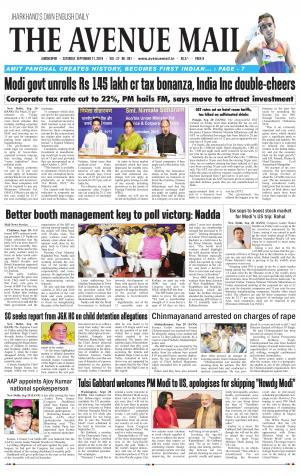 The Avenue Mail, September 21st, 2019