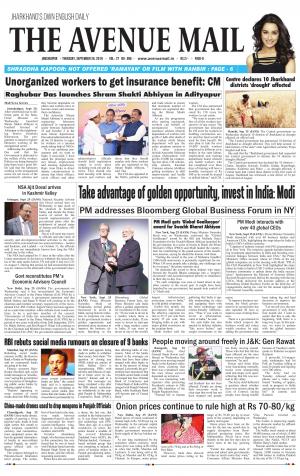 The Avenue Mail, September 26th, 2019