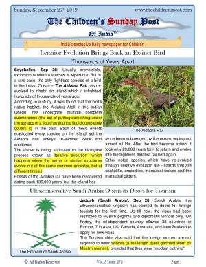 The Children's Post, 29th September 2019