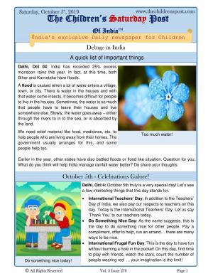 The Children's Post, 5 th October,2019