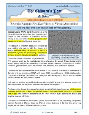 The Children's Post, 7th October, 2019