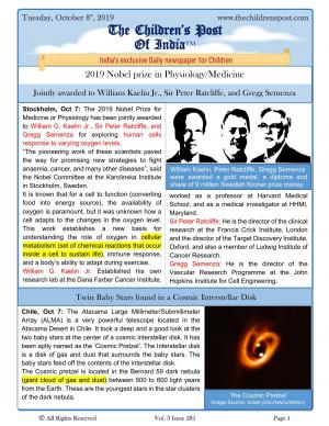 The Children's Post, 8th October 2019