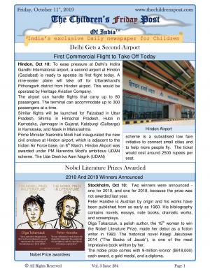 The Children's Post, 11th October, 2019