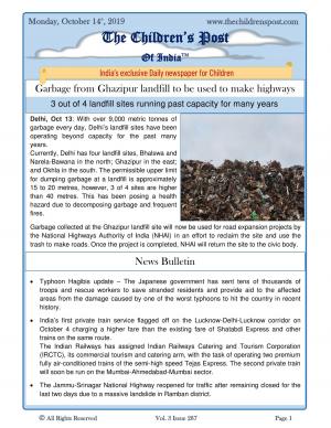 The Children's Post, 14th October 2019