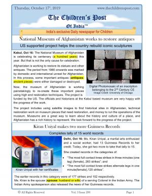 The Children's Post - 17th October, 2019