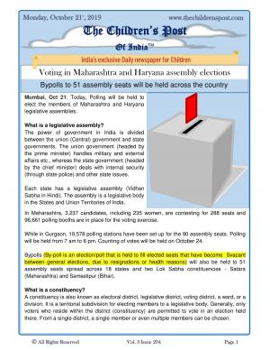 The Children's Post, 21st October, 2019