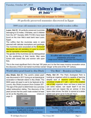 The Children's Post, 22nd October 2019