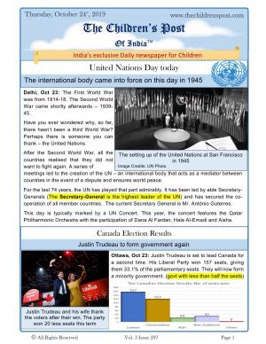 The UN Day Special Edition - October 24th, 2019