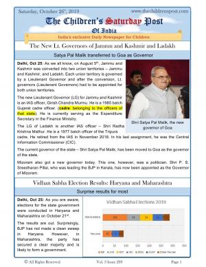 The Children's Post -26th October 2019