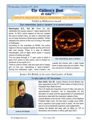 The Children's Post, 30th October, 2019