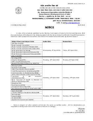 CBSE Class 12th Board Exam 2014 Dates Rescheduled for Some Papers