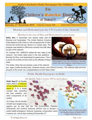 The Children's Post, 2nd November 2019