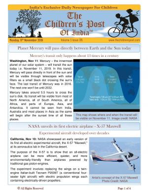 The Children's Post, 11th November 2019