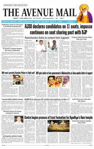 The Avenue Mail, November 12th, 2019