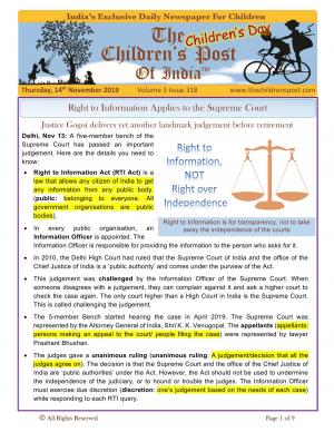 Happy Children's Day! - 14th November 2019