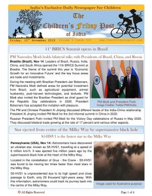 The Children's Post - 15th November 2019