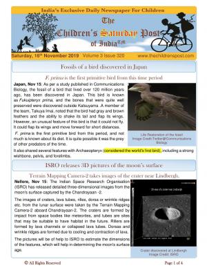 The Children's Post, 16th November, 2019