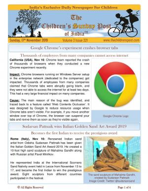 The Children's Post, 17th November 2019