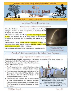 The Children's Post - 21st November 2019