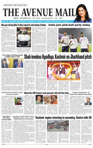 The Avenue Mail, November 22nd, 2019